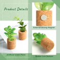 thumbnail image 5 of Imanes de nevera para plantas suculentas artificiales - Imanes de nevera para plantas suculentas en macetas - Lindas pegatinas para pizarras magnéticas, refrigerador, 5 of 5