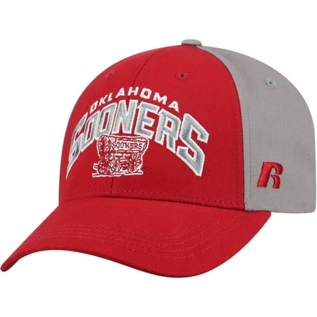 - Men's Crimson/Gray Oklahoma Sooners Tastic Adjustable Hat - OSFA