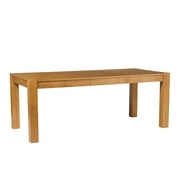 Better Homes & Gardens Bryant Solid Wood Extendable Dining Table, Light Honey Finish