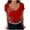 Red-01, variant on Mittory Women O Neck Ribbed Fitted Tight Tshirt Short Sleeve Shirt Basic Knit Top