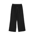 thumbnail image 3 of Qiylii Women See Through Mesh Pants Party Club Elastic High Waist Wide Leg Pant, 3 of 6