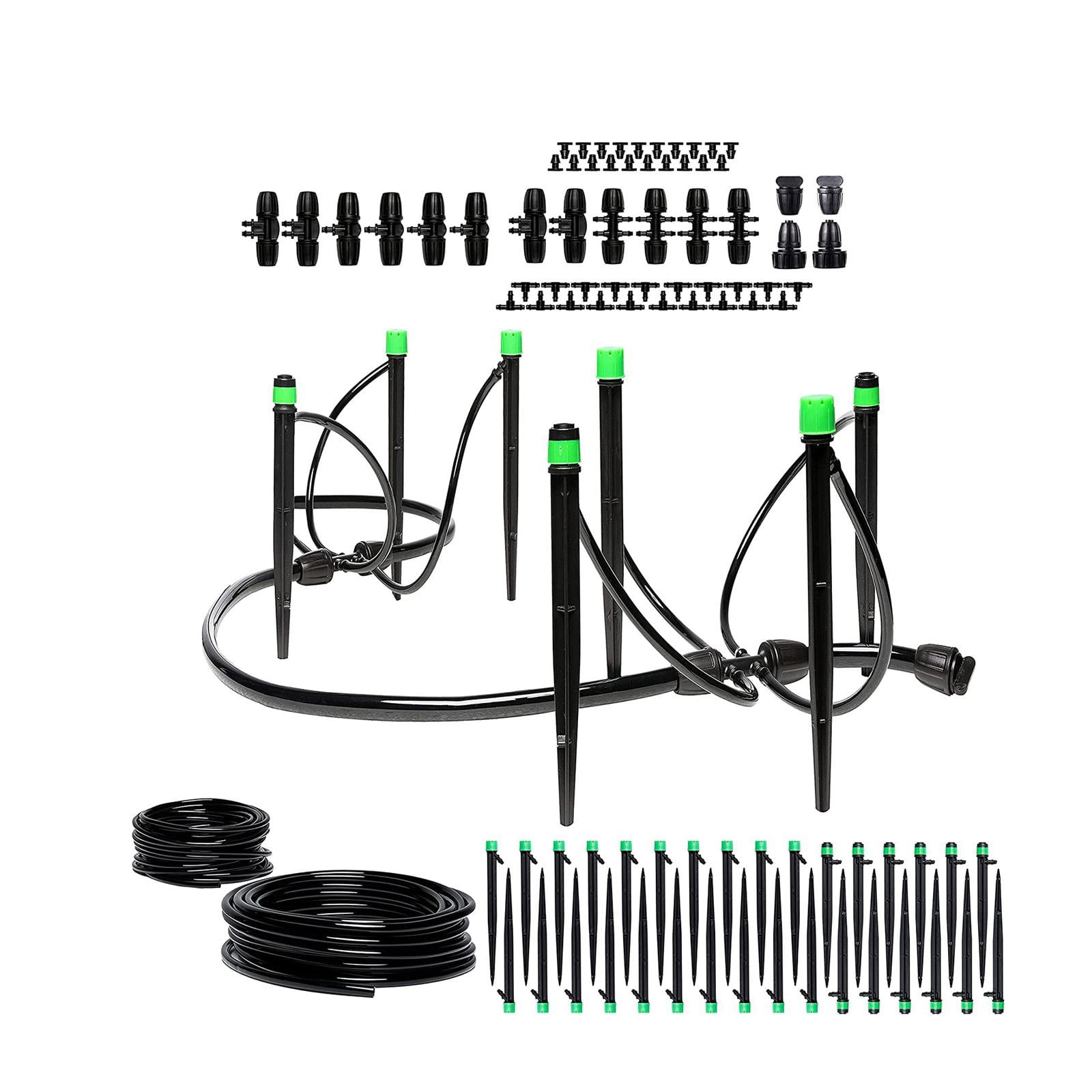 Colaxi Complete Drip Irrigation Adjustable Emitters Versatile Automatic Drip Watering System for Vegetables Simple Installation