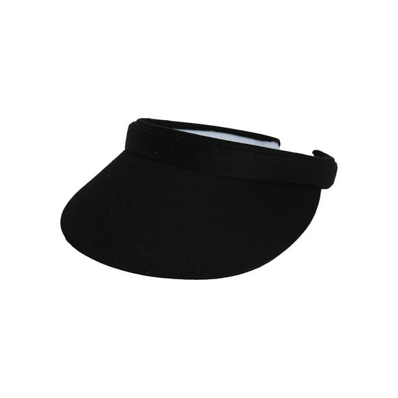 TopHeadwear Sports Cotton Twill Clip-On Visor - Black
