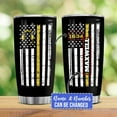 thumbnail image 2 of Personalized Dispatcher Gifts For Men Women Dispatcher American Flag Tumbler 20oz Insulated Coffee Travel Mug Cup Birthday Appreciation, 2 of 6