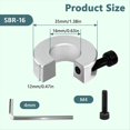 thumbnail image 2 of 8Pcs SBR16 Linear Rail Stop Collars Aluminum Alloy Shaft Limit Fixing Rings with Wrench,Linear Rail Shaft Stop Collars, 2 of 6