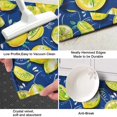 thumbnail image 3 of Yellow Lemon Fruit Slices Blue Pattern Kitchen Rug Mat,Kitchen Runner Rugs Non Skid Washable,Decorative Kitchen Floor Mats for Kitchen,Sink,Laundry,17"X47", 3 of 5