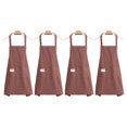 thumbnail image 1 of Delantal de cocina Apuakthei, delantal ajustable de 2 piezas, lavable a máquina, delantal resistente a la decoloración para hombres, delantal de cocina para mujeres, restaurante, cafetería, marrón, 1 of 6