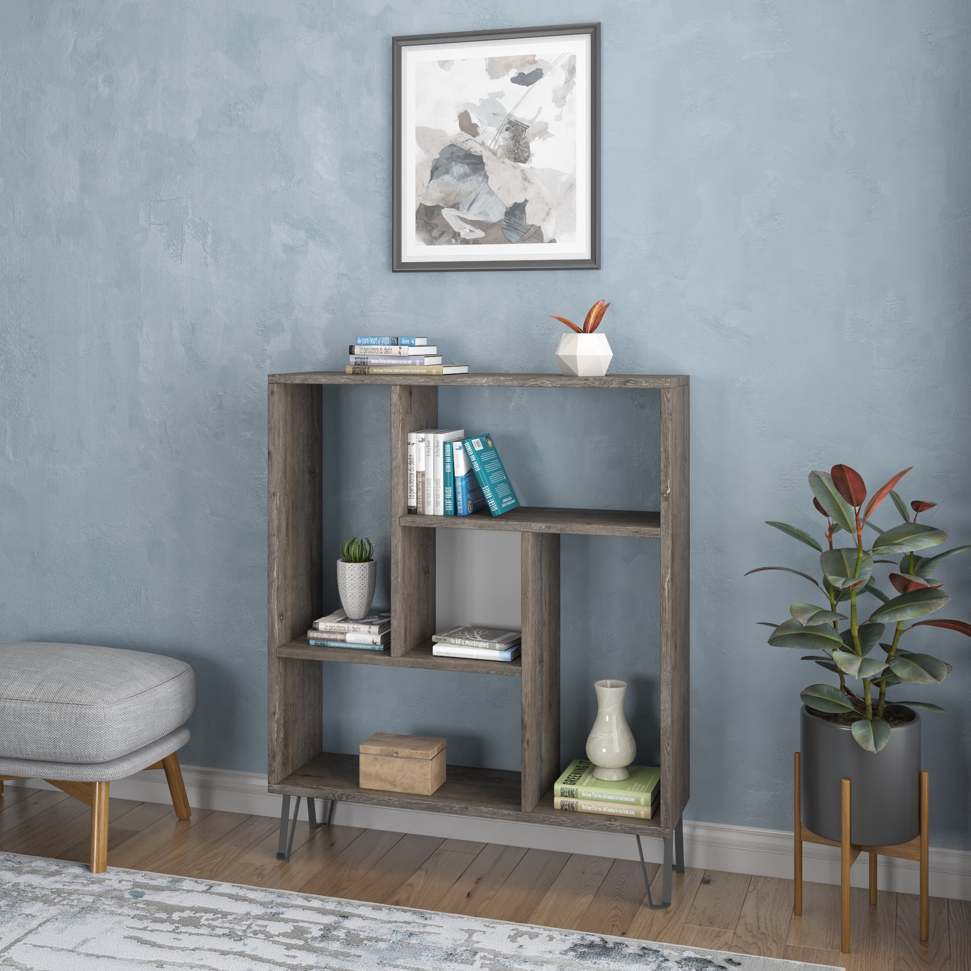 Ada Home Décor Arven 3 Tier Bookcase, Wenge
