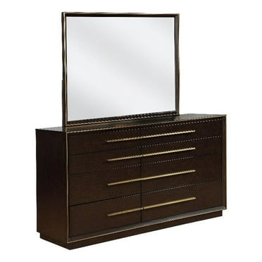 Coaster Durango Modern 8-drawer Wood Dresser with Mirror Brown