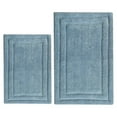 thumbnail image 5 of Saltoro Sherpi Foldable  2 Piece Cotton Bath Rug Set, Turquoise Blue, 5 of 7
