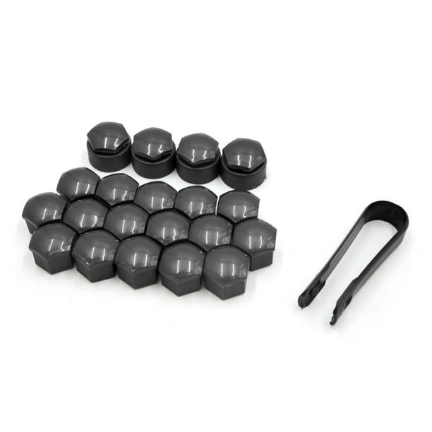 20uds Hex Tapón de Tuercas de Rueda Para Automóvil A6 C5 A4 A8 de Plástico Gris