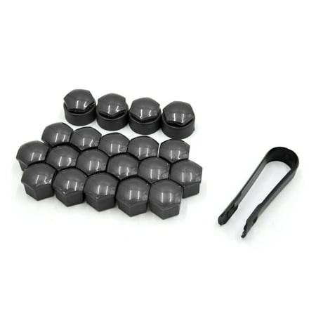 20Pcs Gray Car Auto Wheel Nut Lug Hub Covers Screw Dust Caps for  A6