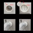 thumbnail image 3 of CNKOO Kitchen Range Hoods Check Valve for 150/160/180mm Pipe Double-Ended Anti Odor Check Control Air Outlet Fresh System-C, 3 of 8