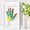 White, variant on Family Handprint Kit, DIY Craft Keepsake Frame, Baby Hand Print Kits, Family Gifts for New Mom, New Parents, Grandparents, Father's Day, Mother's Day, Anniversary, 6 Non -Toxic Paints (White)