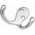 thumbnail image 2 of Hickory Hardware P27115-Ch 3/8" Chrome Double Coat Hook, 2 of 2