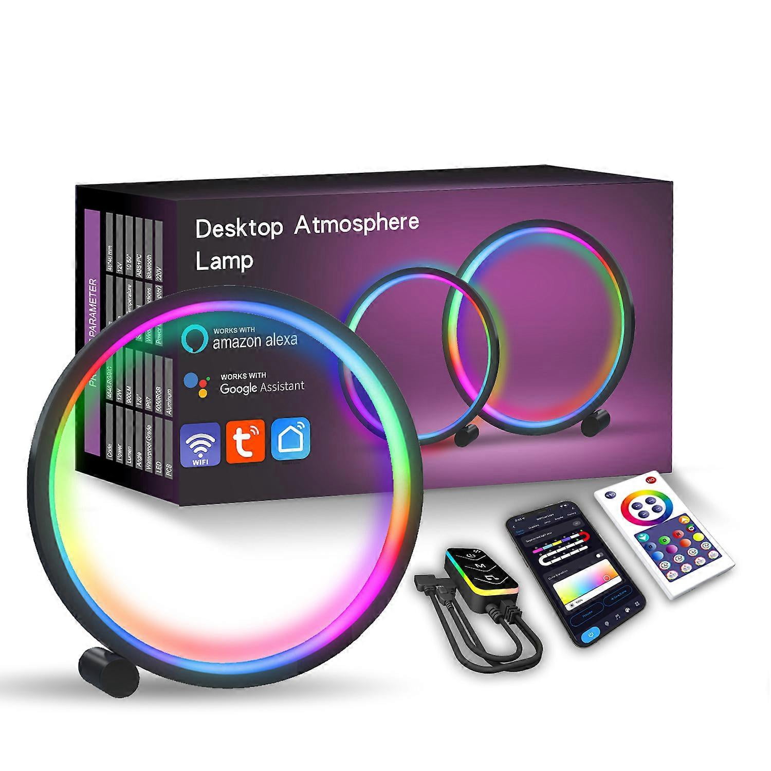 Light Desktop WIFI creative desk lamp phantom desktop ambient light gaming desktop ...
