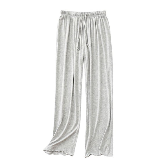 SWSMCLT Women Summer Pajamas Pants Soft Pj Bottoms Lounge Sleep Pants Lightweight Straight Leg Casual Lounge Cool Comfy Grey Large