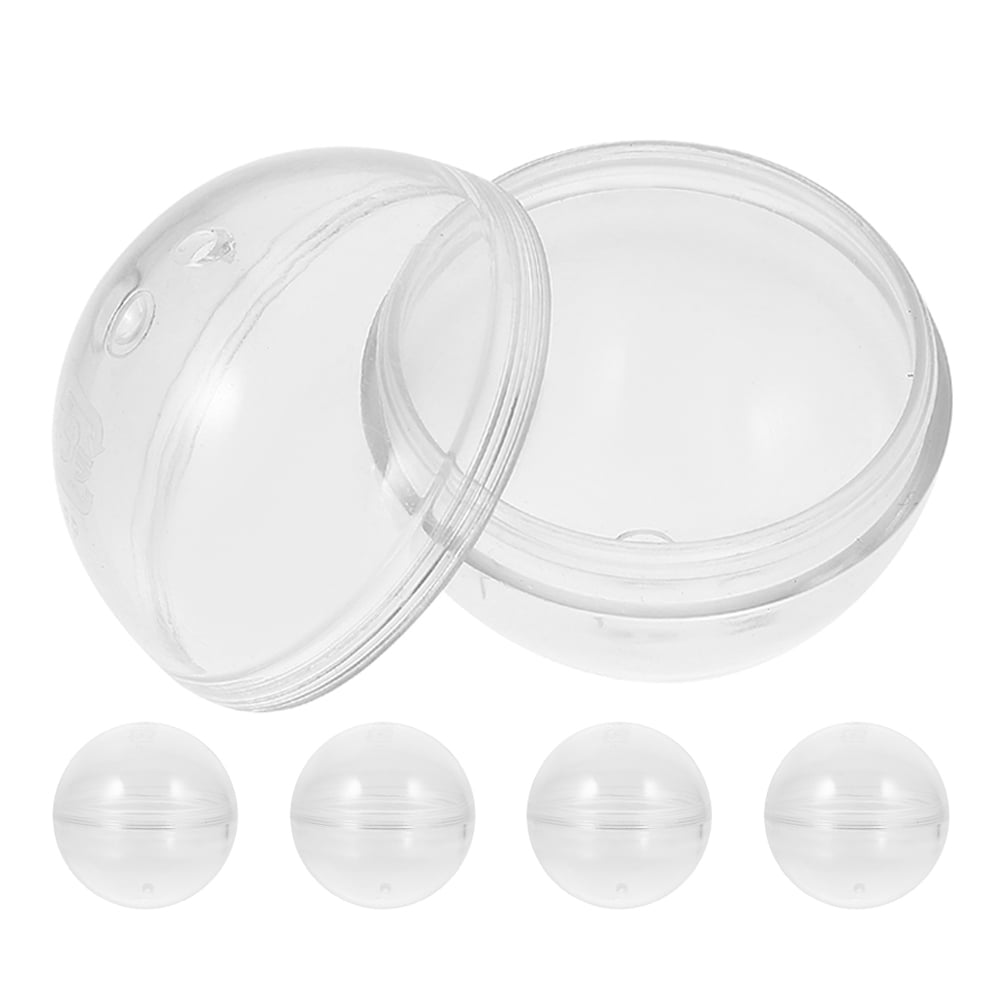 BESPORTBLE Cápsulas Redondas Bolas Abiertas Seguras de Plástico Transparente 30 de 15 Mm para Máquina Expendedora para Premios y Juguetes Pequeños en Hogares o Máquinas de Garra