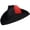 Red feather, variant on Pirate Feather Hat, Buccaneer Tricorn Colonial Style Cap for Men and Women
