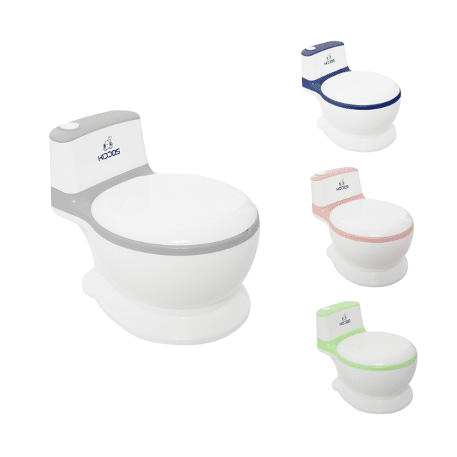 KIDDOS, Baño Entrenador De Baño Bacinica Kiddos Color Gris Claro Liso