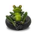 thumbnail image 1 of Cateissary Mini decoración de estanque de ranas de fantasía para el jardín con estas ranas de resina decoración de estanque flotante Jardín y Patio tipo+2, 1 of 6