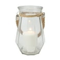 Better Homes & Gardens Glass and Rope Large Lantern Pillar Candle