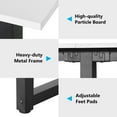 thumbnail image 2 of Tribesigns 8FT Rectangle Conference Table, 94.5 inches Wood Metal Meeting Table, White, 2 of 6