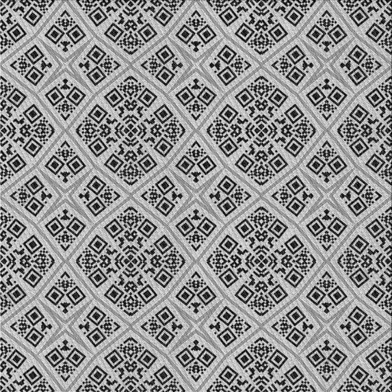 Ahgly Company Machine Washable Indoor Square Transitional Gray Goose Gray Area Rugs, 5' Square