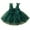 Green, variant on Toddler Puffy Tutu Dress, Baby Girls Tulle Sleeveless Princess Party Dresses, Christmas Mesh Bow Ruffle Party Wedding Pageant Gown Red 3 Months-6 Months