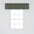 thumbnail image 2 of Ambesonne Garden Art Valance Pack of 2, Colorful Blooming Petals, 54"X12", Multicolor, 2 of 4