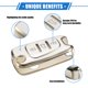 thumbnail image 3 of Mando a distancia compatible con Hyundai IX20, TPU duradero, blanco, 3 botones, protector de mando a distancia, 3 of 7