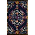 thumbnail image 2 of SAFAVIEH Bellagio Rio Floral Wool Area Rug, Navy Blue/Multi, 5' x 8', 2 of 8