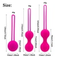 thumbnail image 2 of 3 uds Kegel ejercicio pesas silicona bolas de ajuste vaginal para Control de vejiga y pélvico, 2 of 4