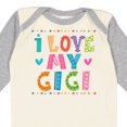 thumbnail image 4 of Inktastic I Love My Gigi for Babies Girls Long Sleeve Baby Bodysuit, 4 of 5