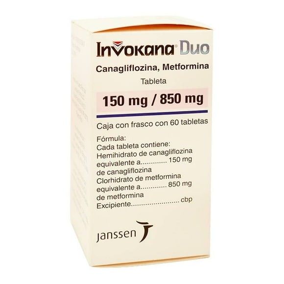 Invokana Duo Duo 60 Tabletas con 150/850Mg