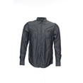 thumbnail image 2 of INC International Concepts Men's Herringbone Button Down Shirt (Medium, Black), 2 of 5