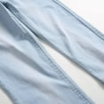 thumbnail image 5 of USNSM Jeans Fashion Trend Men's Micro-Stretch Slim Solid Elastic Small Straight Jeans Spring Summer Casual Full Long Pants Light Blue XXL, 5 of 7