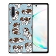 thumbnail image 2 of FINCIBO Soft TPU Black Case Slim Cover for Samsung Galaxy Note 10 6.3" 2019 (NOT FIT Samsung Galaxy Note 10+ / 10 Plus 6.8 inch 2019), Shih Tzu Funny Playful Postures, 2 of 7