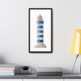 thumbnail image 4 of Painted Lighthouse Decor, Beach House Style Framed Canvas Wall Art, 4 of 4