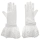 thumbnail image 1 of Guantes de boda de satén elegantes con detalle de lazo, accesorios largos para novias, fiestas de té y eventos formales, color blanco, 1 of 8