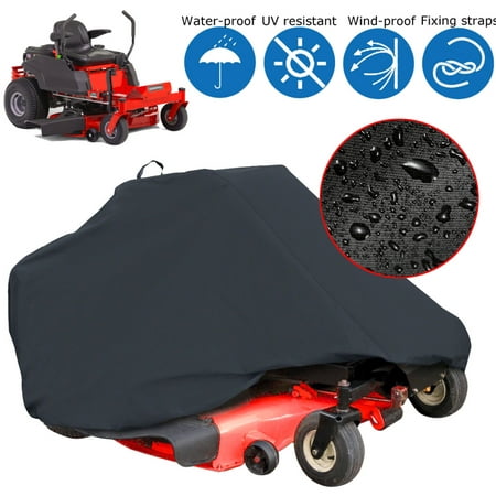 Moaere Black Polyester Fabric Waterproof Zero Turn Lawn Mower Cover (Best Zero Turn Mower For Hills)