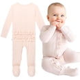 thumbnail image 1 of Pijama elegante de viscosa con forma de cacahuete para bebé, bambú, para niña de 0 a 3 m, 1 of 5