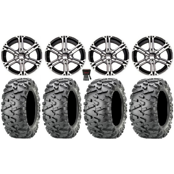 ITP SS212 14" Wheels Machined 26" BigHorn 2.0 Tires Honda Foreman Rancher SRA