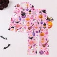 thumbnail image 2 of JAJAHO Halloween Pajamas Women Long Sleeve 2 Piece Pj Set Matching Button Shirt With Pants, 2 of 3
