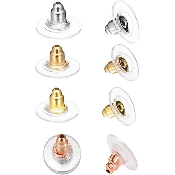 200PCS Screw on Earring Backs for Heavy Earring Studs/Droopy Ears