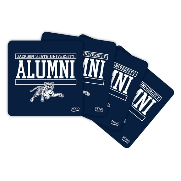 Jackson State Tigers Alumni 4-Pack Neoprene Coaster Set