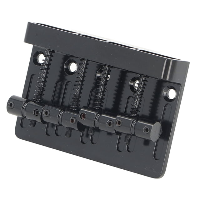 Electric Bass Bridge,Retro Style 4 String Bass Bridge with Hex Wrench for P Bass, J Bass Style Bass