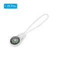 thumbnail image 3 of Uxcell Survival Compass, 25 Pack Pocket Camping Compass with String for Outdoor Hiking, White, 3 of 6