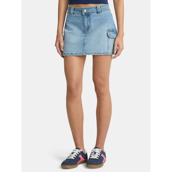 No Boundaries Cargo Mini Skirt, Women's