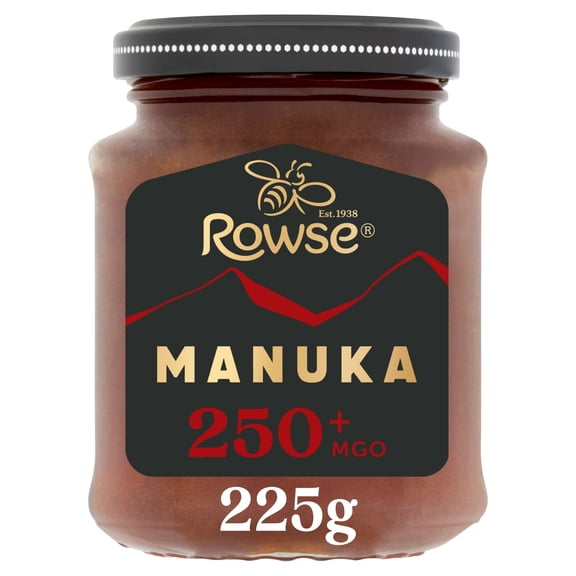 Rowse Authentic Manuka New Zealand Honey 250 Mgo 225G, Imported from Britain